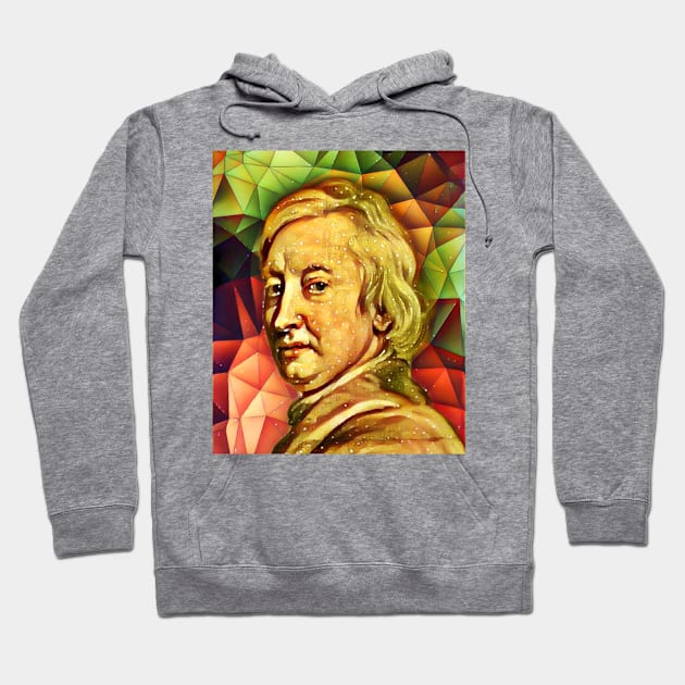 John Dryden Snow Portrait | John Dryden Artwork 15 Hoodie by JustLit